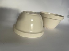 ONE 1 traditional Christmas sponge Pudding Basin Bowl 16.5cm M Cream stoneware