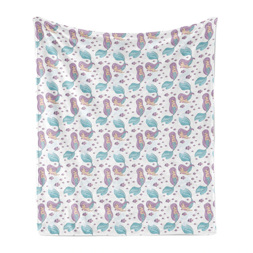 Mermaid soft flannel fleece - flannel,