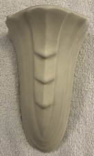 Vintage Langley Pottery wall pocket vase – cream stoneware