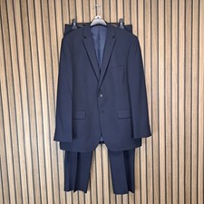 Debenhams Collection Mens Suit 42 Navy Blue Jacket 42 Trousers W34 L33