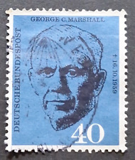 West Germany: First Death Anniversary of General George C. Marshall; fine used