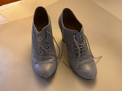 Lace baby blue - lace-up, grey
