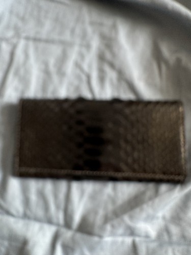 Zagliani black python wallet - zagliani,