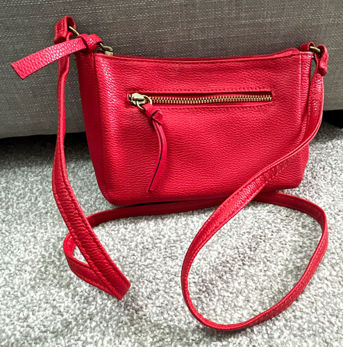 Women red leather - red,