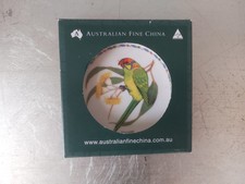 Sara Attanasio Lorikeet Parrot decorative plate Australian Fine China Feathered 