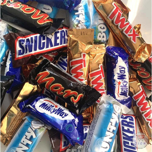 Mixed snickers mars twix - mixed, twix,