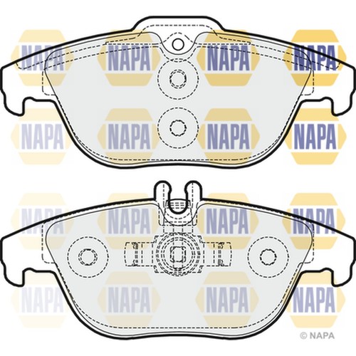 Brake pads set for mercedes - brake,