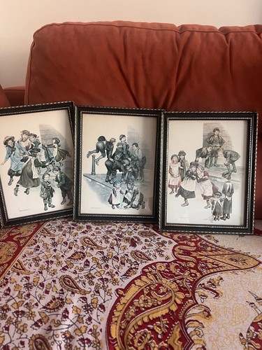 Set vintage framed - set, 3