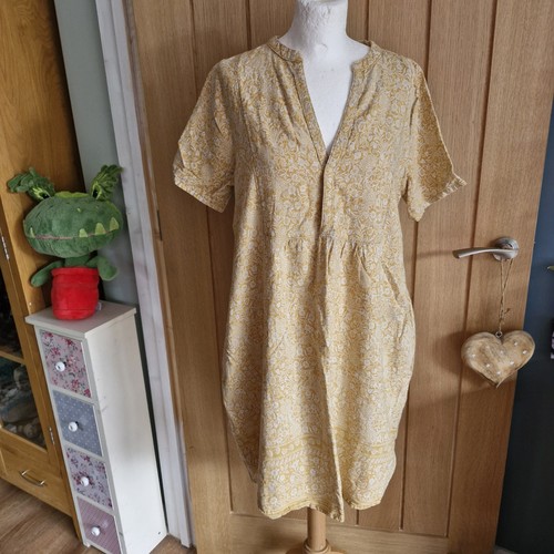 Next yellow neck linen blend - linen,