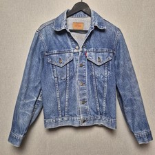 Levis Denim Jacket Mens M Vintage Blue Trucker Button Up 70505 0217 Grunge 
