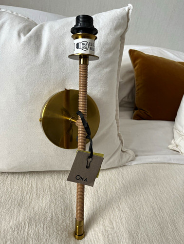 Oka antique brass wall light - oka,