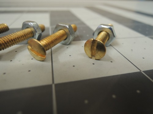 Solid brass oval head - solid,