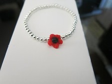 silver plated beaded stretch