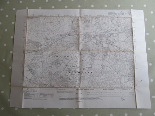 Vintage map linchmere - os,