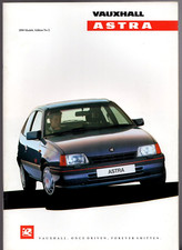 Vauxhall Astra & Belmont 1989-1990 UK Market Brochure L LX GL SRi CD GTE 16v
