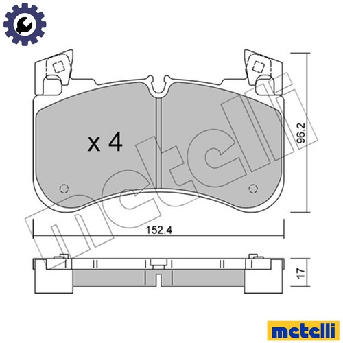 Brake pad set - brake, disc
