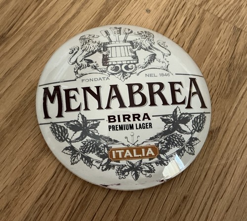Round birra menabrea fisheye - menabrea,