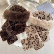 Retro Leopard Print Faux Fur