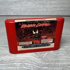 Maximum Carnage SpiderMan Venom Sega Megadrive Game Red Cart Only