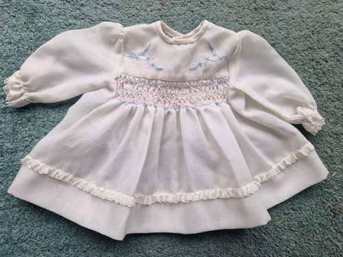 Vintage blue smocked - vintage, baby