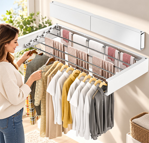 100cm wall mounted - mounted, airer