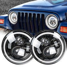 2X 7" LED HEADLIGHTS HALO E