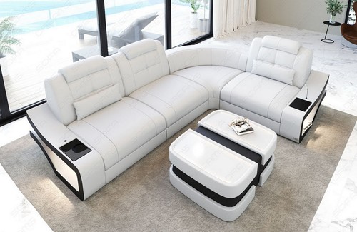 Corner sofa leather sofa