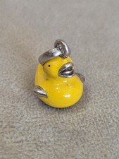 Vintage Genuine 925 Silver Links of London yellow rubber duck Charm