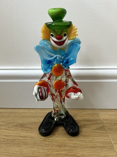 Murano art glass clown