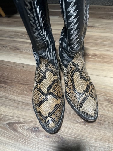 Burmese python belly cut - python, vtg