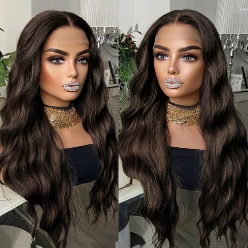 Long wavy frontal lace wigs - lace,