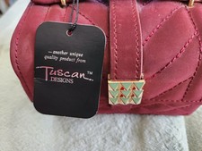 Tuscan Design Maroon Gold Trim