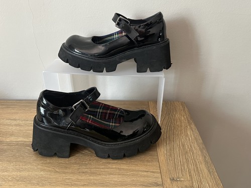 Ayustrong black patent buckle - black,