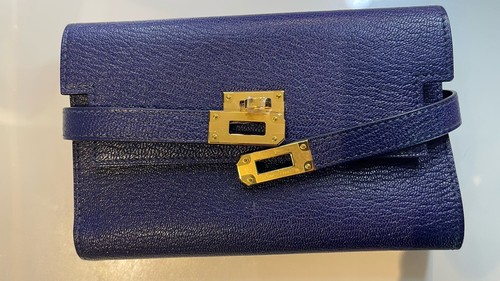 Hermes kelly blue - blue, encre