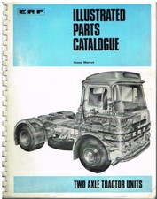 ERF LV 64 GXB/CU/RE TRACTOR UNIT ORIG. 1969 FACTORY ILLUSTRATED PARTS CATALOGUE