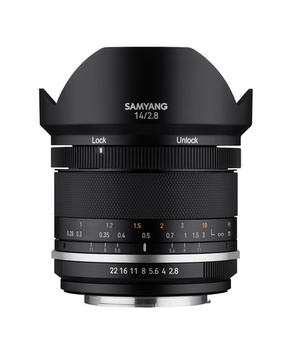 Samyang mk2 14mm 8 - 14mm, f/2.8