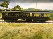 GWR DEAN 5 comptmt brake 3rd clerestory coach 8’-6” Dean bogies 00 gauge  #1