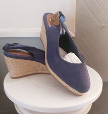 Evans Wide Fit Navy Blue Shoes