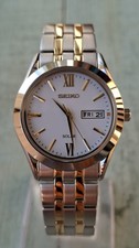 Seiko V158-0BA0 Mens Two Tone