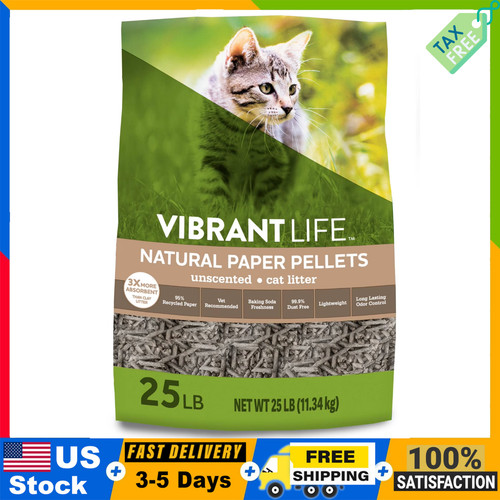 Paper pellet cat litter - pellet,