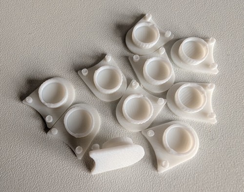 White screw caps - white, upvc