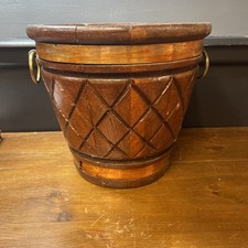 Vintage Wooden Bucket Plant