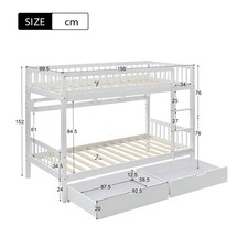 Bunk Bed, Kids Children, 3FT