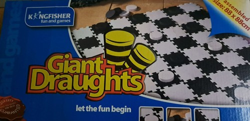 Giant draughts set for - draughts,