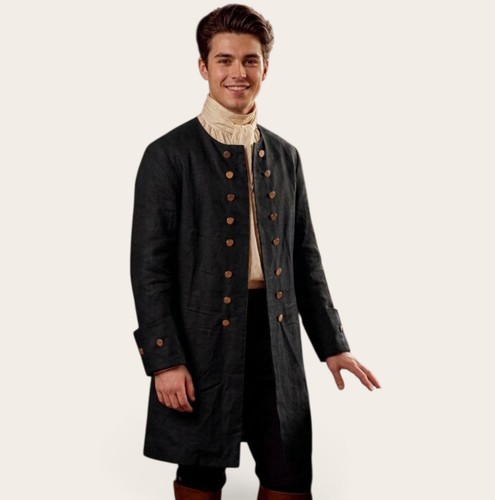Colonial men linen frock - linen,