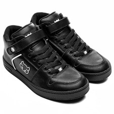 Ipath Grasshopper Black Leather Skate Skateboard Mens Shoes