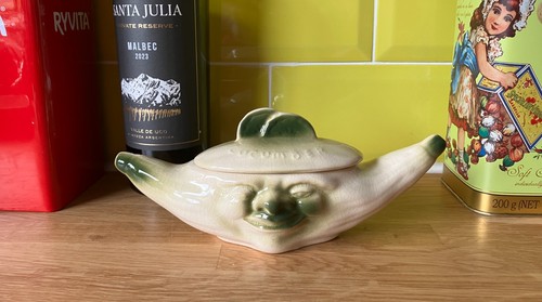Vintage green cucumber - cucumber, face