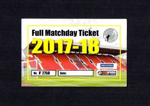2017 gateshead home - 2017/18,