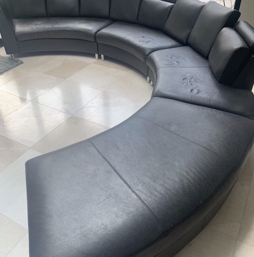 Large curved contemporary - large,