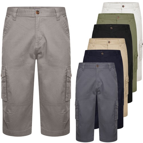 Mens cargo shorts - mens, 3/4